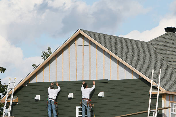 Professional Siding Installation technician working in Vale, NC